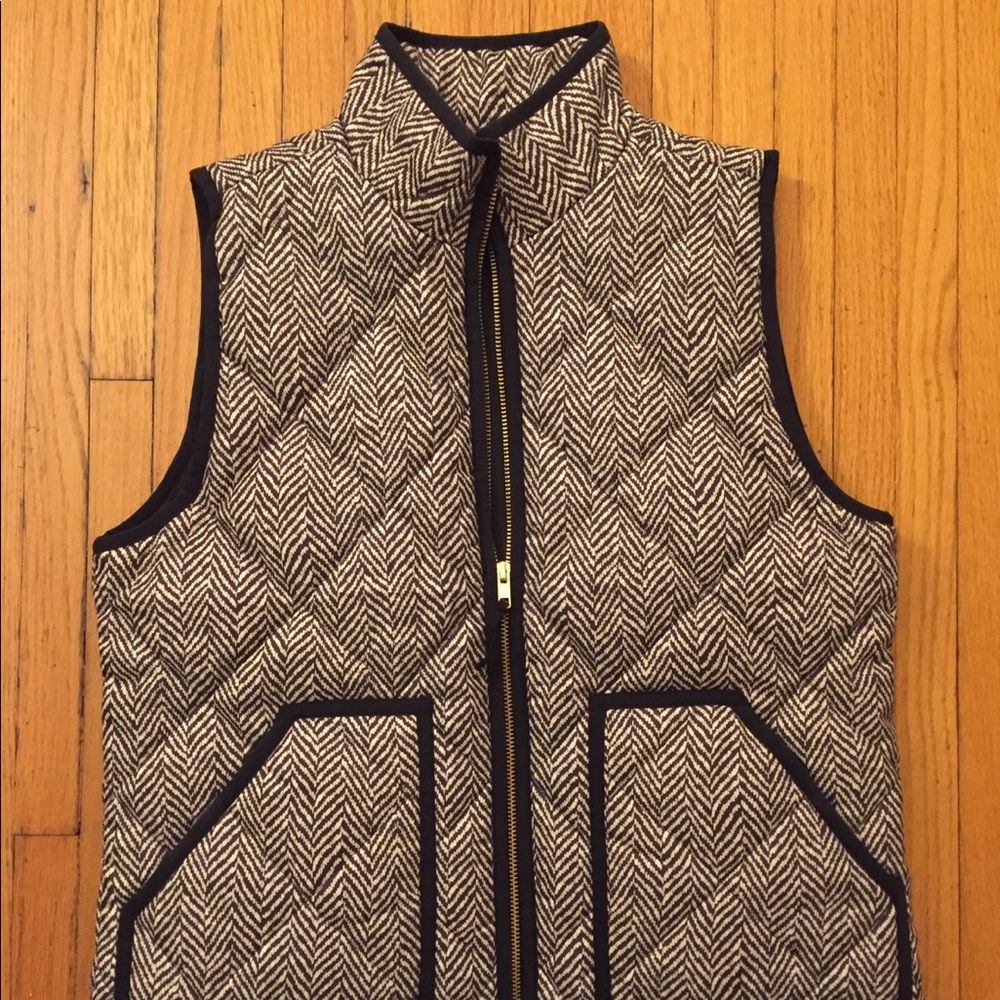 J. Crew herringbone vest Sz Small